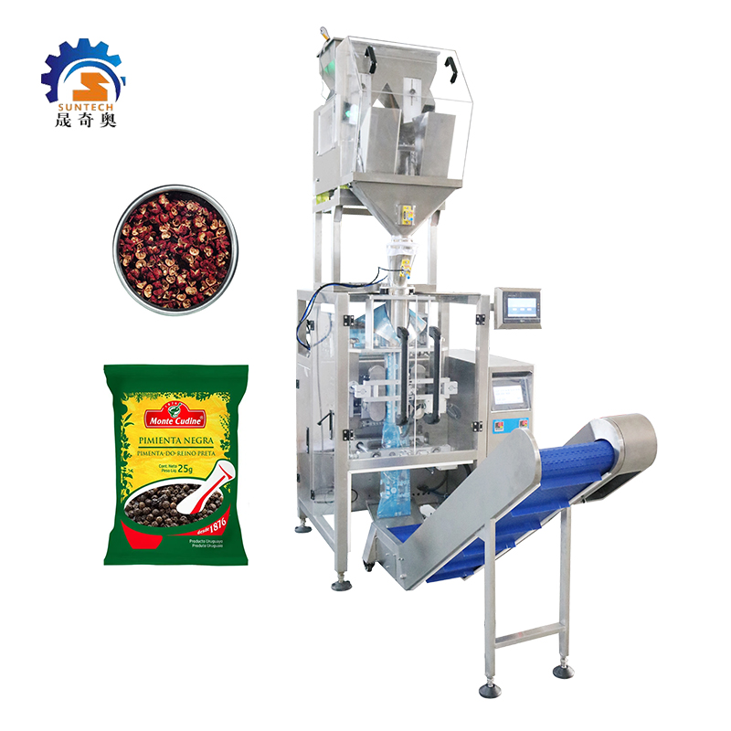 Factory Price 50g 150g Spice Granules Black Pepper Sachet Bag VFFS Packing Machine