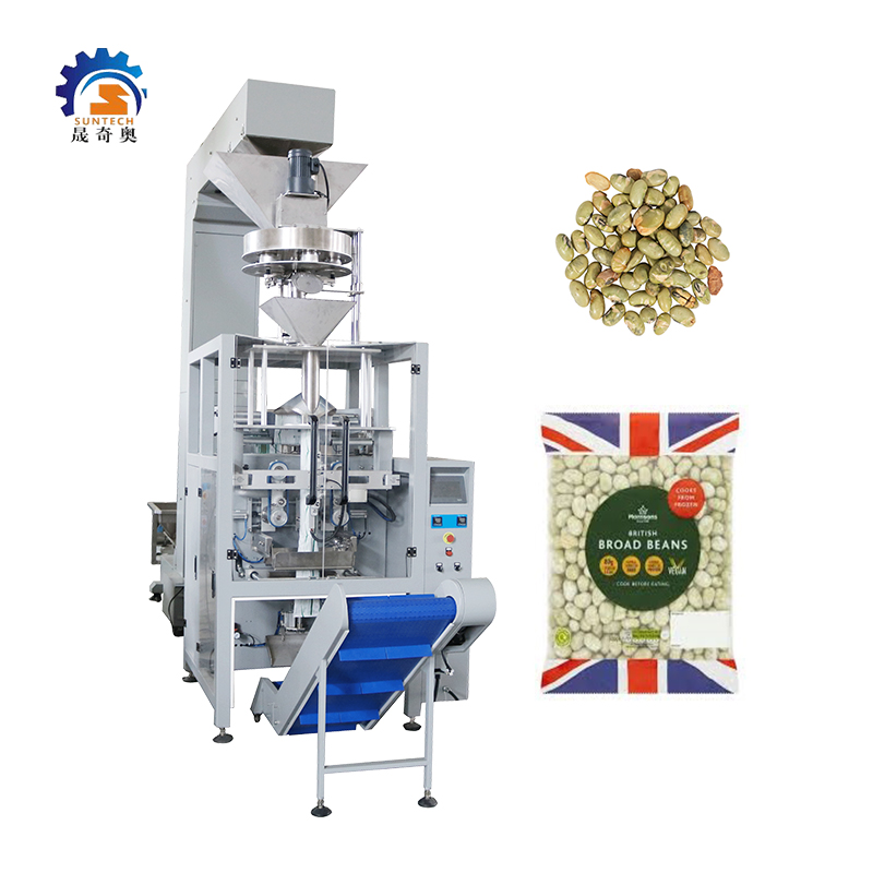 High Speed Lentils Beans Rice Sugar Granule VFFS Packing Machine With Volumetric Cup
