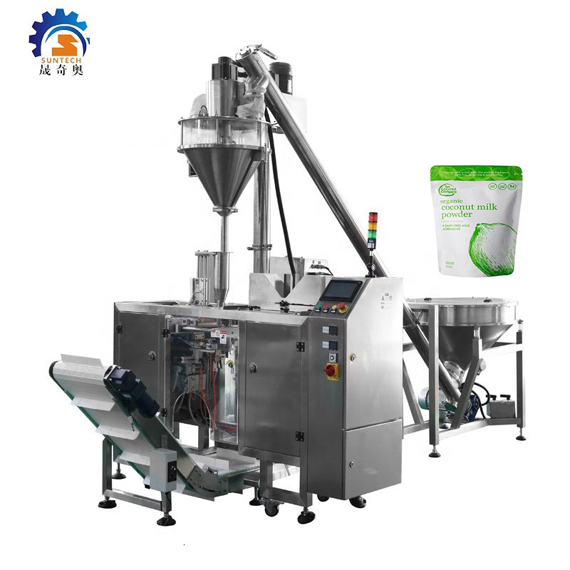 Automatic 500g 1kg Bean Powder Coffee Milk Powder Corn Wheat Flour Instant Coffee Coconut Cococa Chocolate  Powder Premade Bag Pouch Packaging Machine
