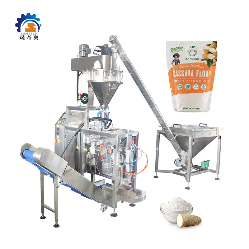 Doypack Single Station 680gr Tapioca Flour Powder Zipper Bag Filling and Packing Machine