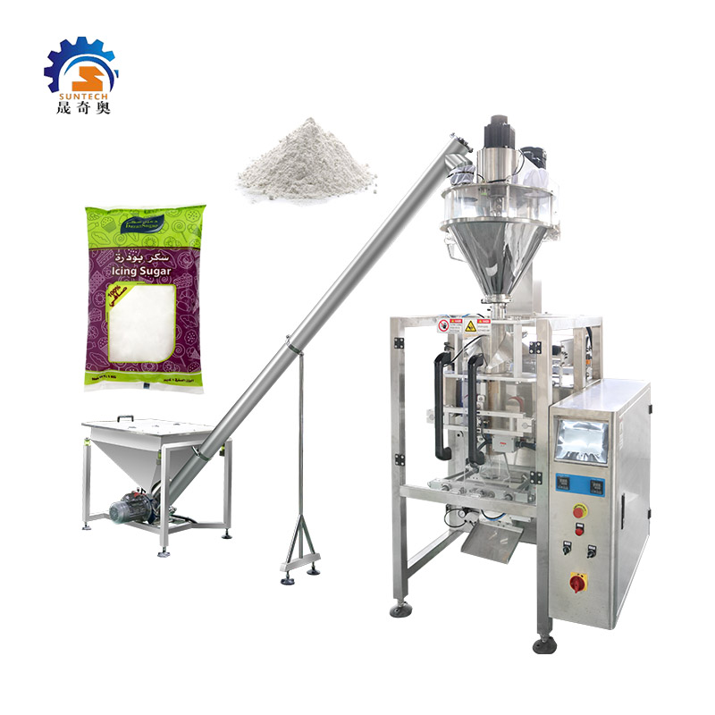 High Accuracy Powdered Brown Sugar Icing Sugar VFFS Packing Machine With Screw Part
