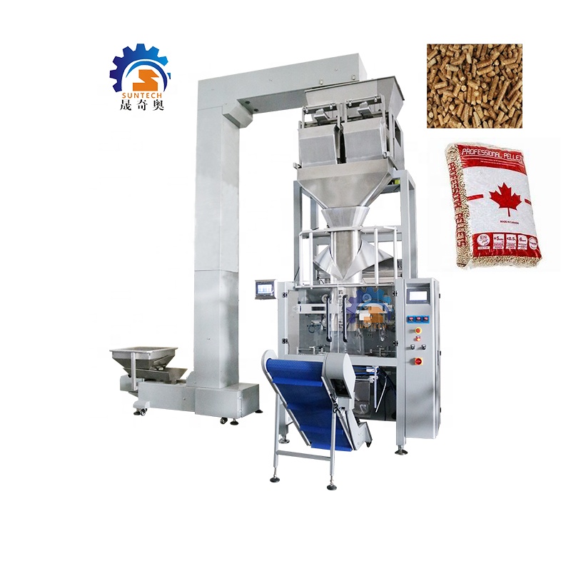 High quality full automatic PE big bag 5kg 10kg 15 kg Wood Pellet Filling Sealing Packing Machine