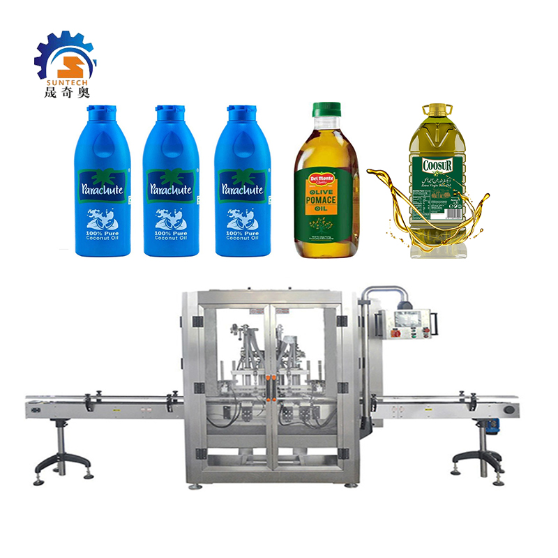 Suntech Liquid Machine Pomace 100% Pure Coconut Oil Peanuts Oil Cooking Bottle Capping Machine